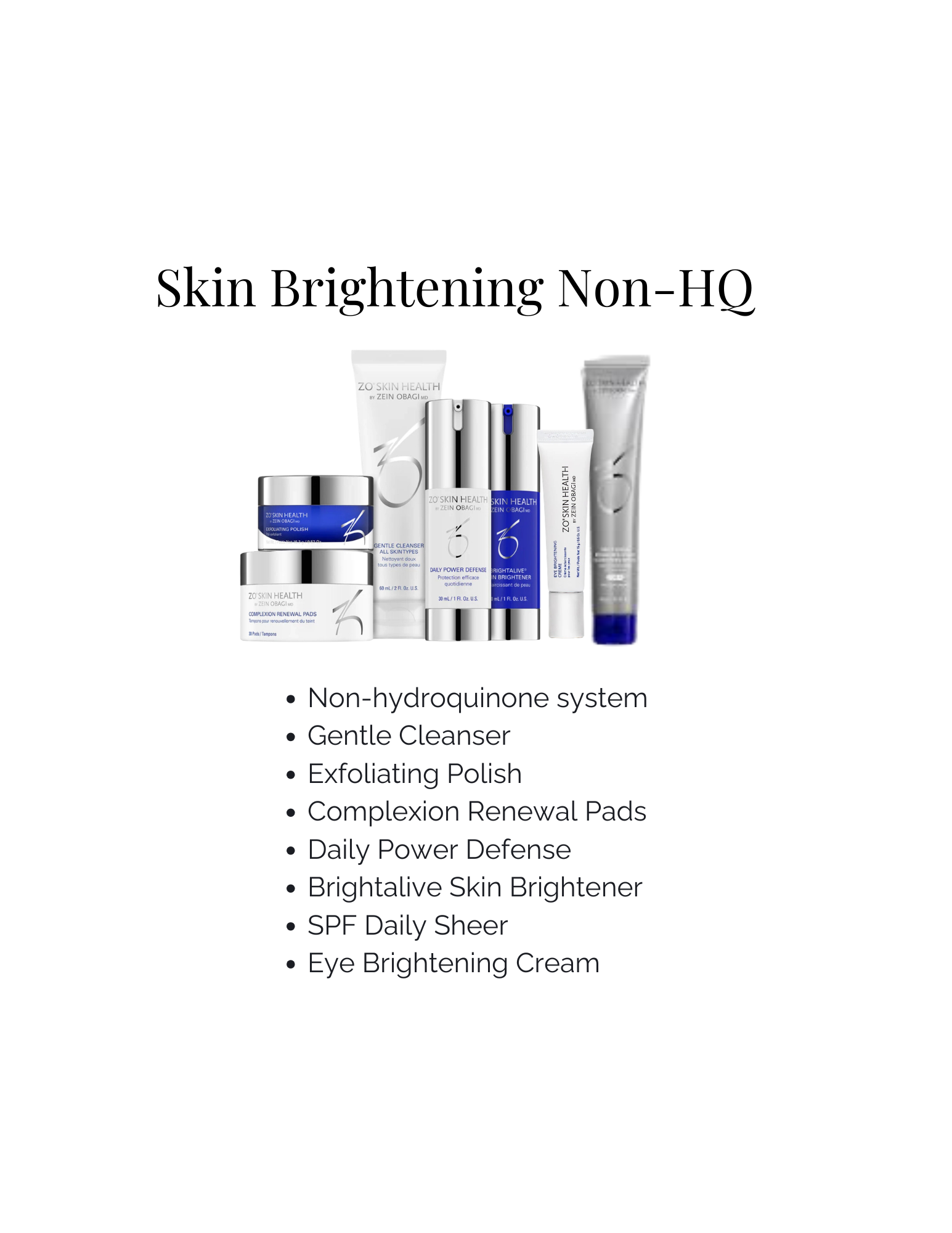 Package: Skin Brightening - Non HQ Travel Size